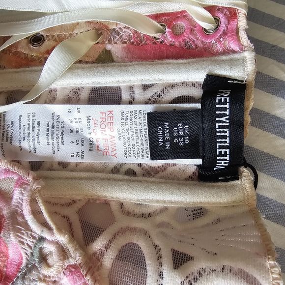 Pink Patterned Tube Top - Picture 3 of 4